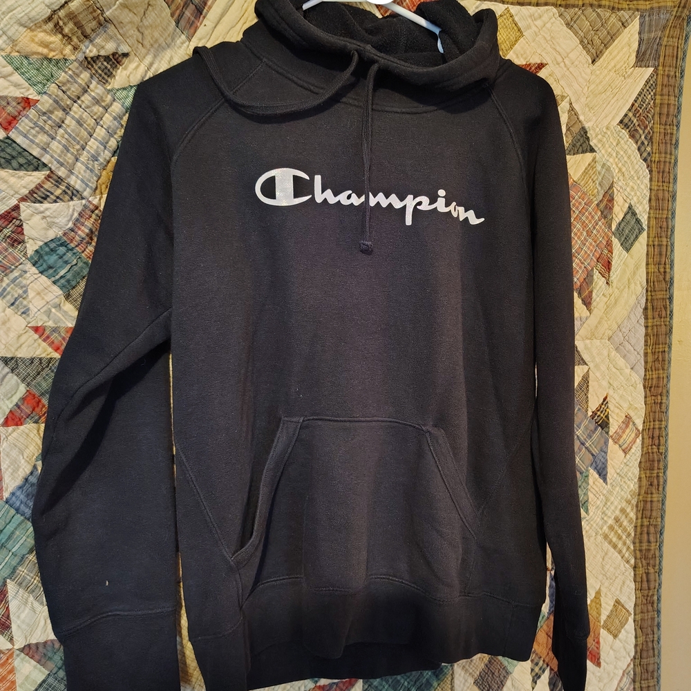 Champion Men's Black Pullover Hoodie